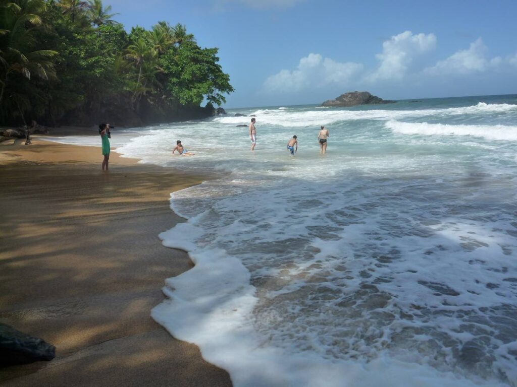 Blanchisseuse Bay courtesy of Guardian Newspaper.