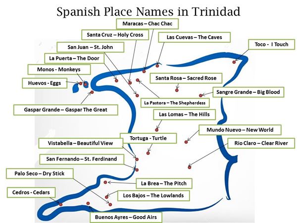 Spanish places in  Trinidad